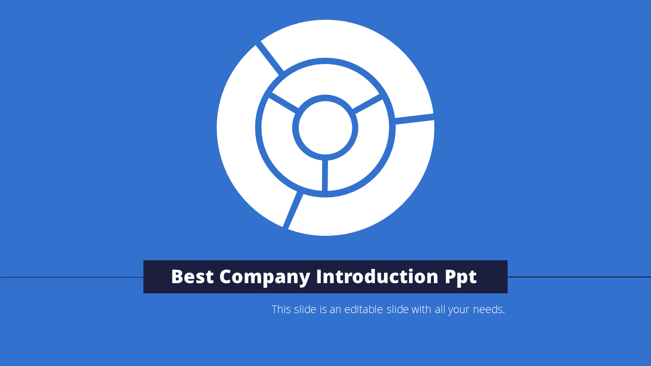 Impressive Best Company Introduction PPT Slide Design